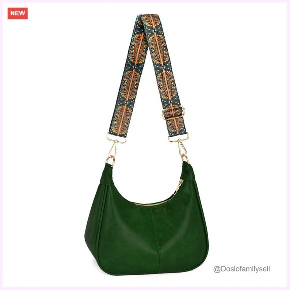 Handbags - PU Leather Hobo Bag Crossbody Shoulder Purse Large Capacity